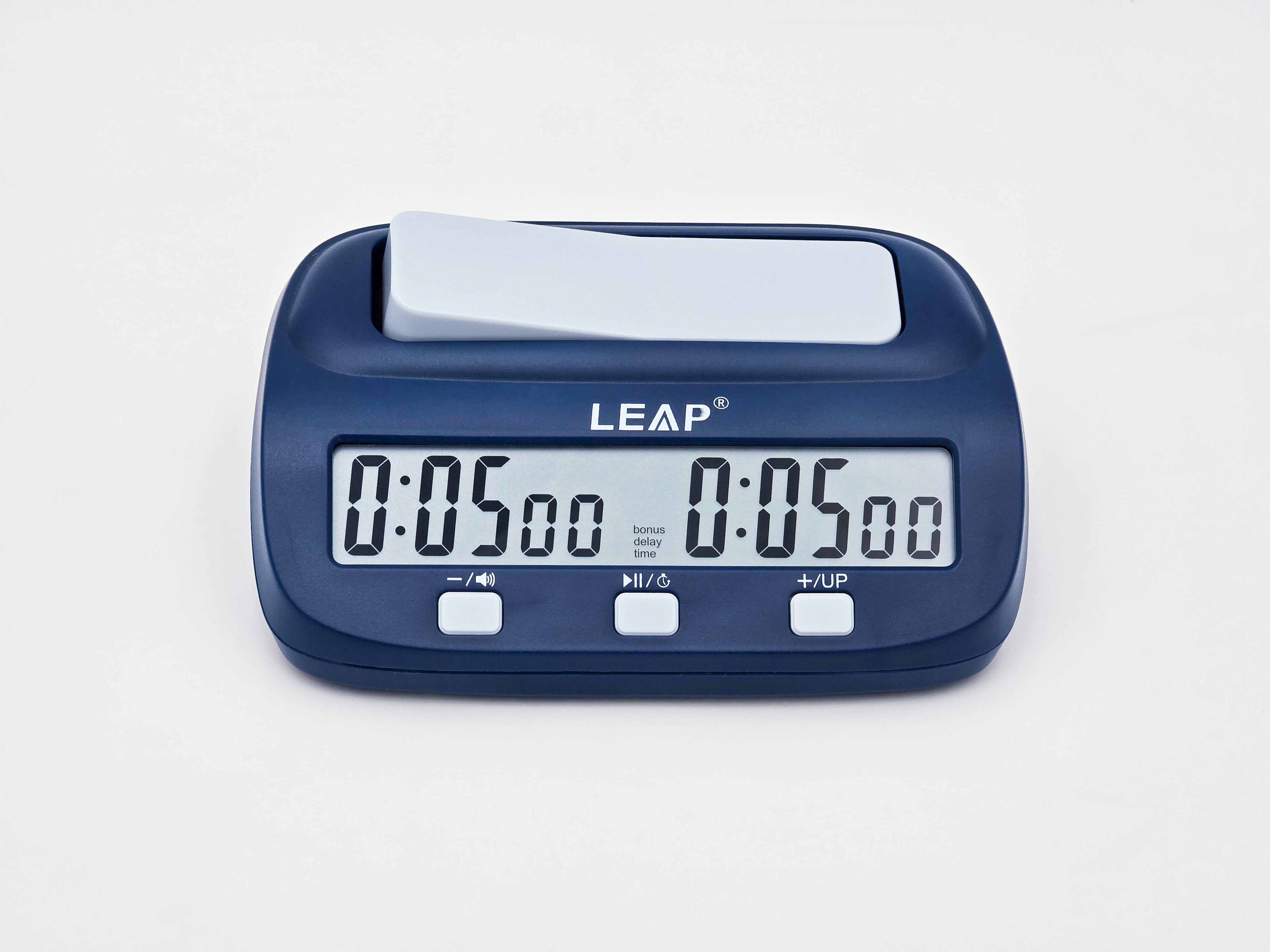 Leap PQ9923 Chess Clock in Light Box (Front Shot).