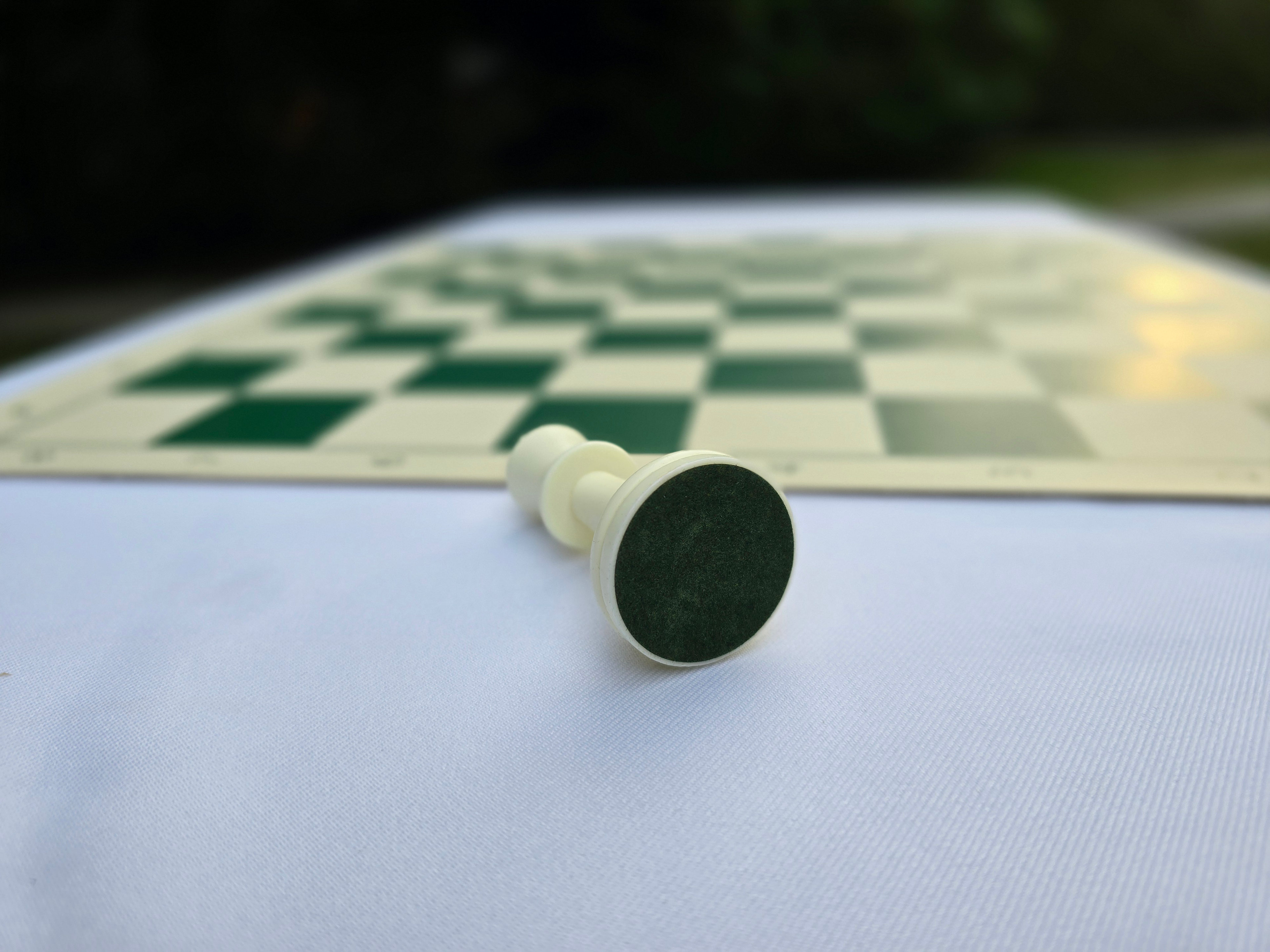 Felt Bottom of a White King on it&