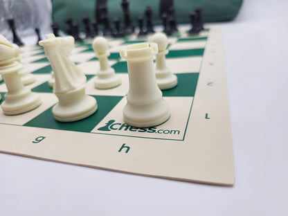 Chess.com Vinyl Chess Board with Chess.Com Logo at H1
