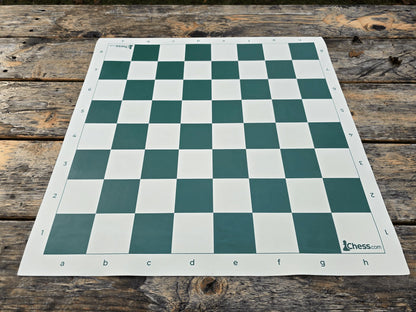 Chess.com Vinyl Chess Board on Park Bench