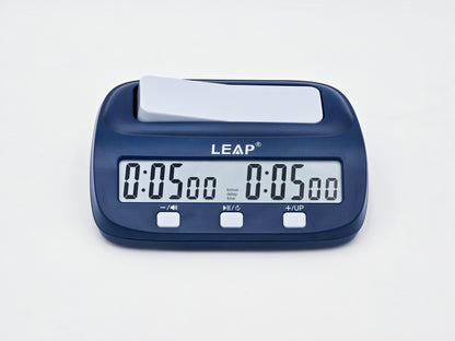 Leap PQ9923 Chess Clock in Light Box (Front Shot).