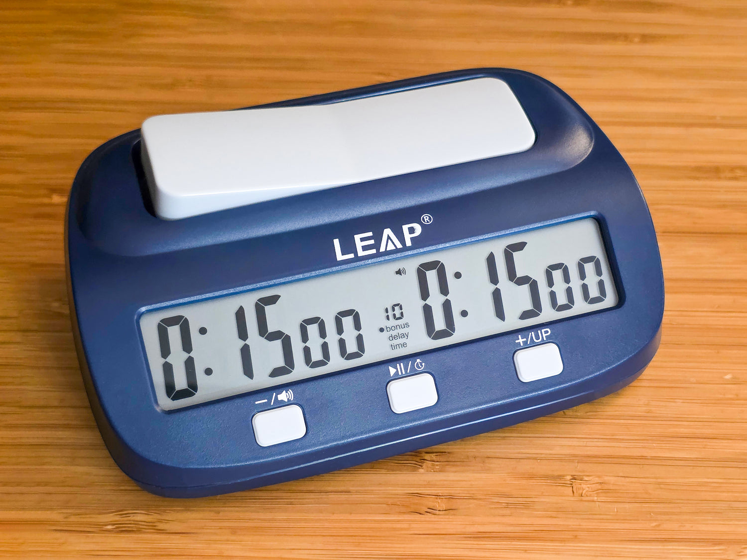 Leap PQ9923 on Wooden Desk, angled.