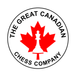 The Great Canadian Chess Company Logo with a King in a Maple Leaf in the Centre