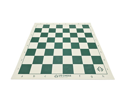 US Chess Federation Vinyl Chess Board in a Lightbox