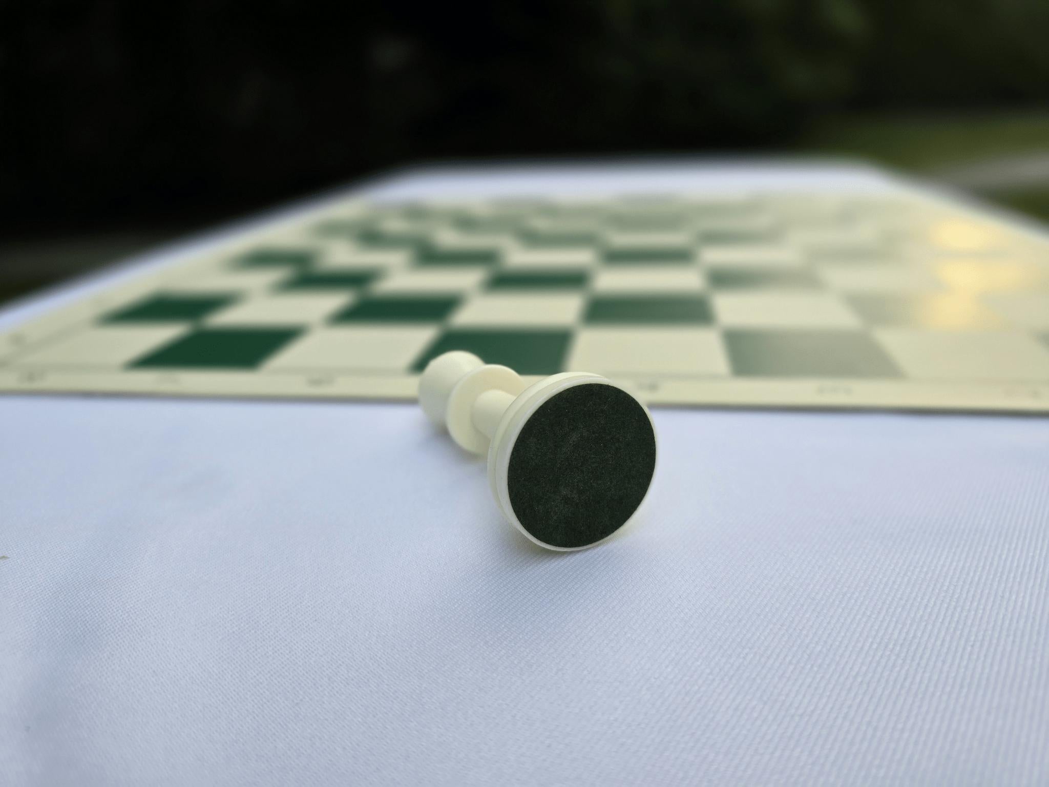 Felt Bottom of a White King on it&